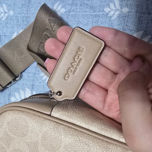 COACH Jamie Camera Bag In Signature Canvas With Stripe - Picture 3 of 6